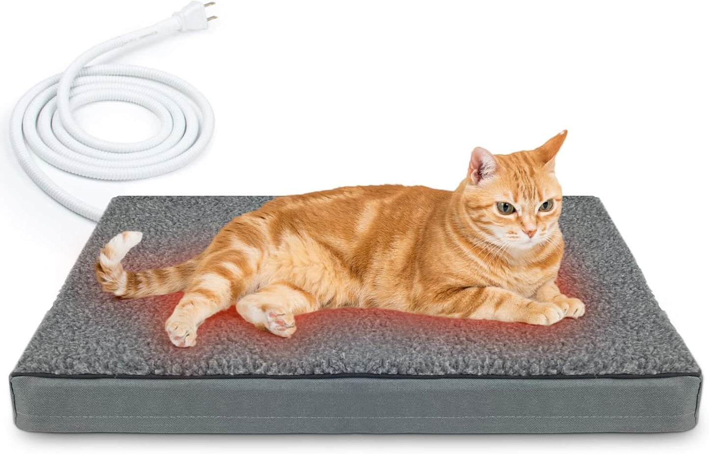 Orthopedic Heated Pet Bed – Ultimate Indoor/Outdoor Warmth for Cats &amp; Dogs with Smart Auto Temperature Control